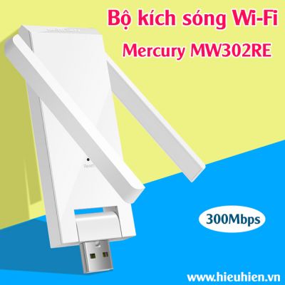 Mercury MW302RE – Bộ kích sóng Wifi tốc độ 300Mbps