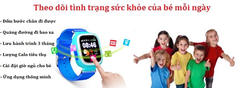 đồng hồ định vị trẻ em wonlex gw100 gps/lbs - tiện ích