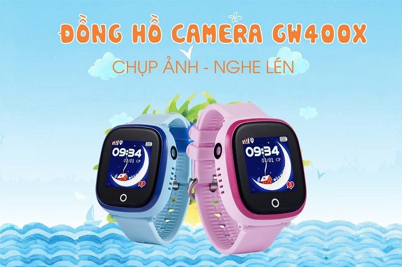 Đồng hồ định vị trẻ em Wonlex GW400X có Camera, chống nước IP67 - hình 0