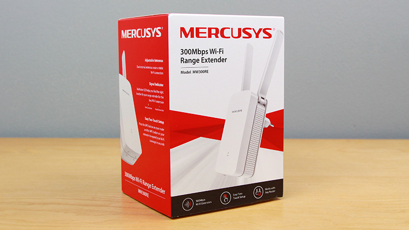 bo kich song wifi mercusys mw300re - toc do 300mbps, 2 ang ten