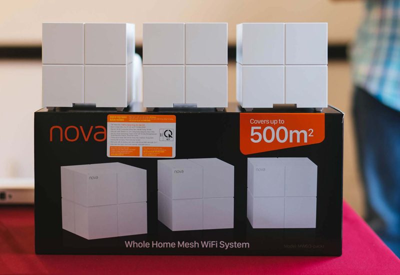 tenda nova mw6 - hệ thống wifi mesh cho gia đình, phủ sóng rộng 500m2 (3 bộ phát) - hộp