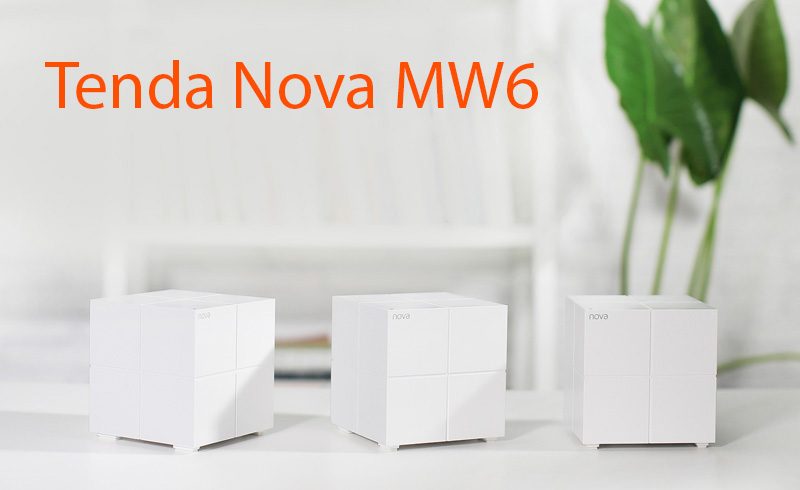 tenda nova mw6 - hệ thống wifi mesh cho gia đình, phủ sóng rộng 500m2 (3 bộ phát) - mặt trước