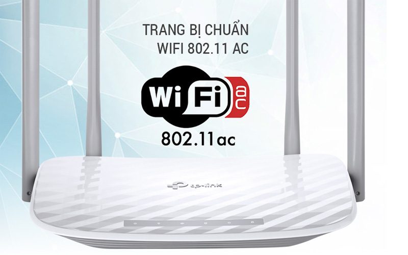 tp-link archer c50 - bộ phát wifi router băng tần kép ac1200 chính hãng, giá tốt - mặt trước