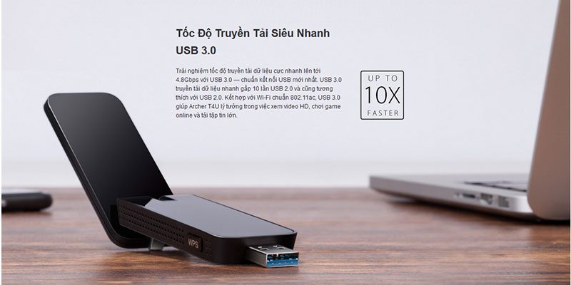 tp-link archer t4u - usb thu sóng wifi tốc độ cao chuẩn ac 1300mbps - hình 04